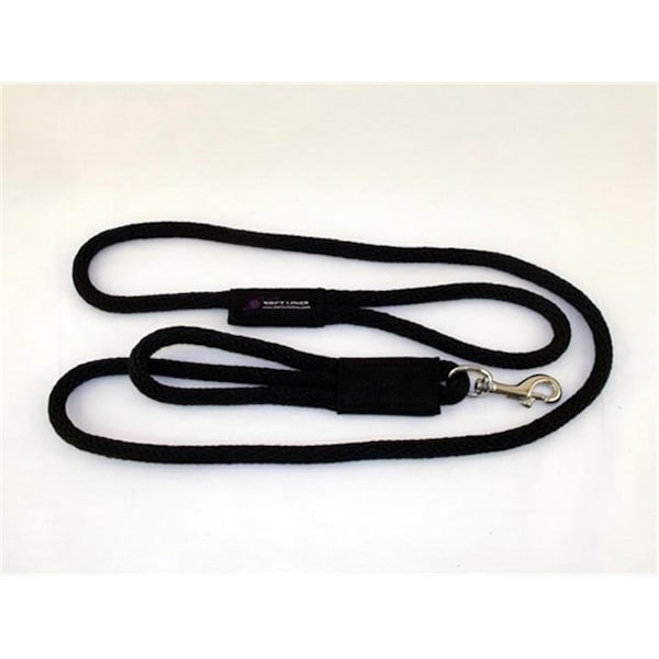 Soft Lines Soft Lines PSS10606BLACK 2 Handled Sidewalk Safety Dog Snap Leash 0.37 In. Diameter By 6 Ft. - Black PSS10606BLACK - main
